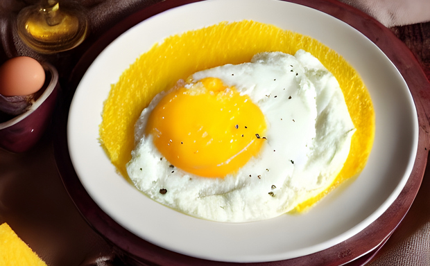 mamaliga cu ou branza si smantana la catering Pitesti