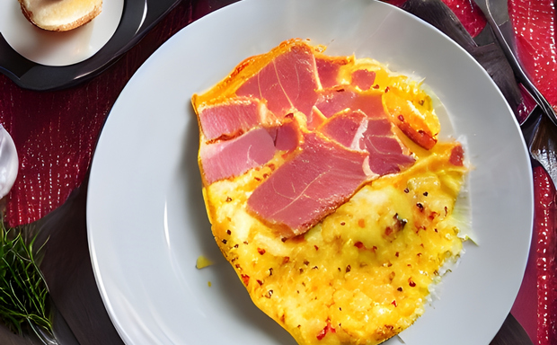 omleta cu sunca si branza la comanda in Pitesti